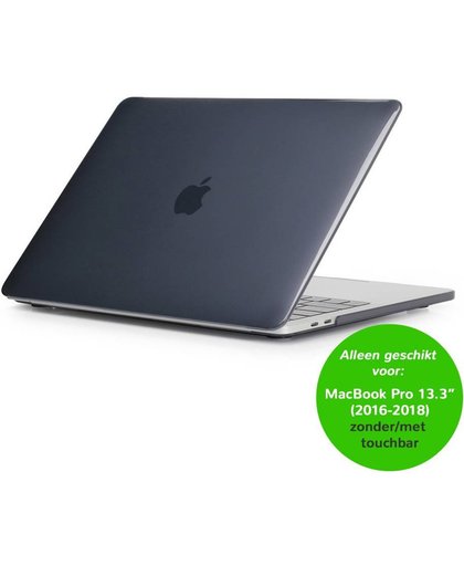Glanzende hardcase hoes - MacBook Pro Retina 13.3 inch (2016-2018) - zwart