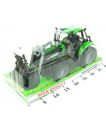 Tractor groen-zwart