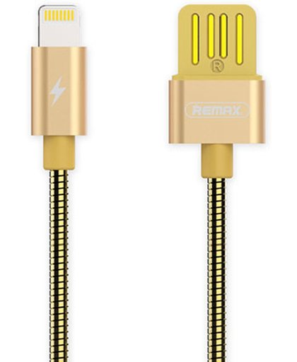 Oplaadkabel voor Apple iPhone 7 / 6 (S) (Plus) / 5 / iPad 2017 9.7 - Lightning Kabel naar USB voor Oplader en Data - 1 Meter Metal Lightningcable 6maand garantie