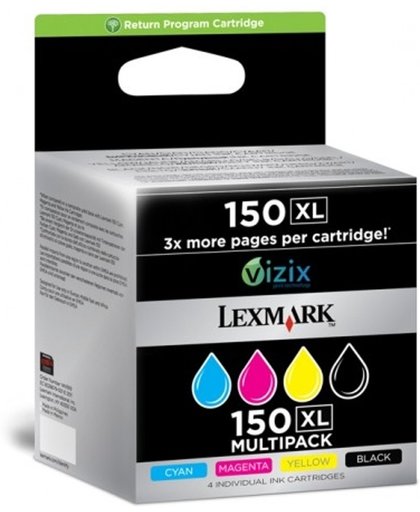 Lexmark 14N1919E inktcartridge Zwart, Cyaan, Magenta, Geel