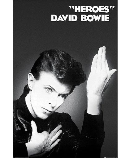 Bowie, David Heroes Poster zwart-wit
