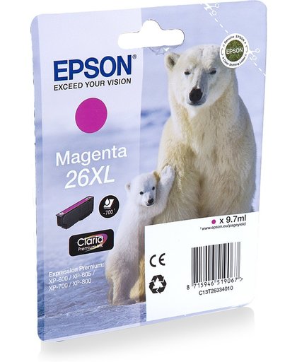 Epson C13T26334012 inktcartridge Magenta 9,7 ml 700 pagina's