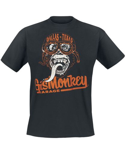 Gas Monkey Garage Monkey Goggles T-shirt zwart