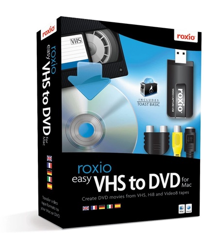 Corel Easy VHS to DVD for Mac USB 2.0 video capture board