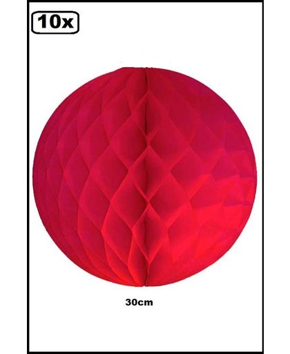 10x Honeycomb bolvorm 30 cm rood