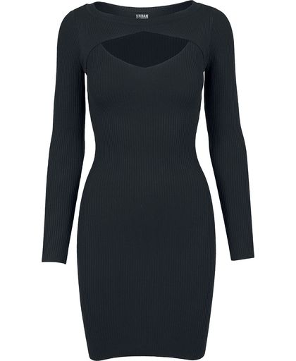 Urban Classics Ladies Cut Out Dress Jurk zwart