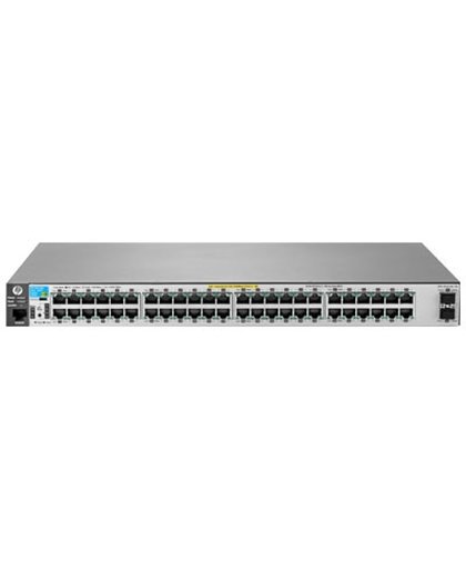Hewlett Packard Enterprise 2530-48G-PoE+-2SFP+ Beheerde netwerkswitch L2 Gigabit Ethernet (10/100/1000) Power over Ethernet (PoE) Roestvrijstaal