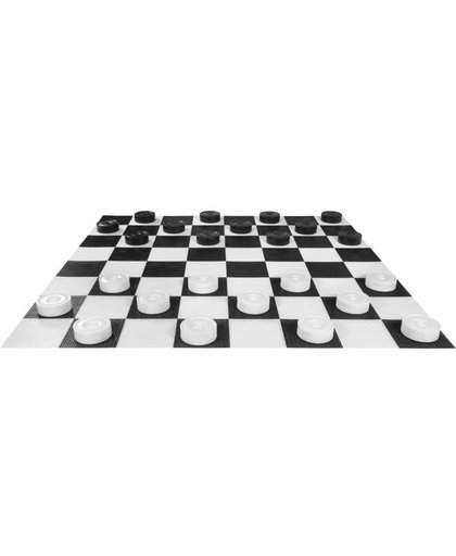 XXXL Giga Damspel (Checkers, 8x8 vakken)-Met Nylon mat 242x242 cm