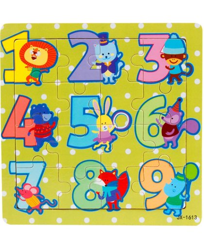 2x Leuke Houten puzzel voor kinderen of baby's Letters en cijfers leerzaam