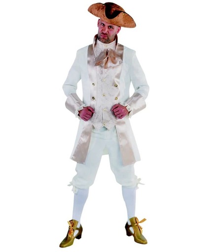 Luxe Markies kostuum creme | Carnavalskleding heren maat M