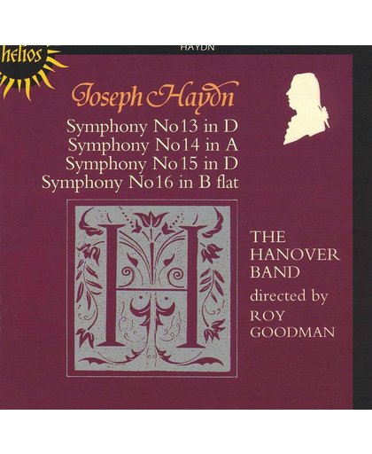 Haydn: Symphonies no 13-16 / Roy Goodman, The Hanover Band
