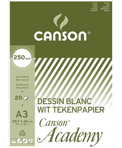 4x Canson Tekenblok Academy 29,7x42cm (A3)