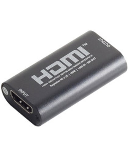 S-Impuls HDMI2.0a UHD 4K met HDR koppelstuk met versterker - 10m in / 5m uit