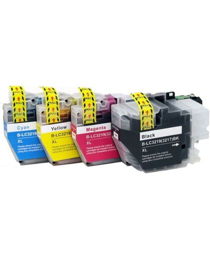 Huismerk/Compatible Brother LC-3219XL Inktcartridge Multi pack (zwart en kleur)