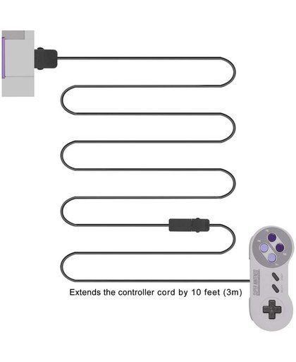 1 Verlengkabel voor Nintendo Mini Classic SNES Controller 3 meter (2017 model)