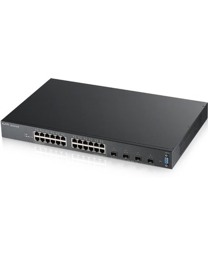 ZyXEL XGS2210-28 Managed L2 Gigabit Ethernet (10/100/1000) Zwart 1U