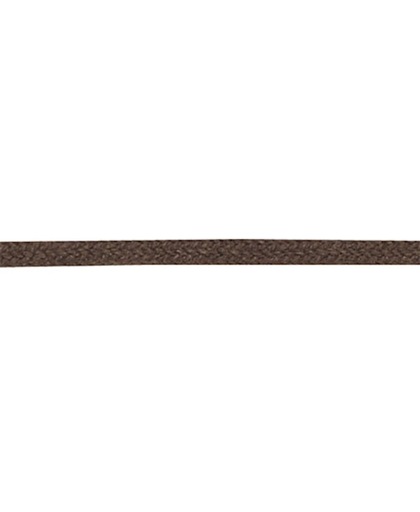 2.5 mm x 180 cm donkerbruin - Dunne ronde veter 75% katoen