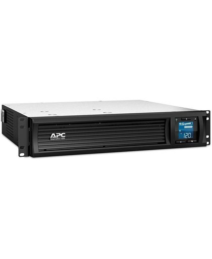 APC Smart- SMC1000I-2UC - Noodstroomvoeding 4x C13 uitgang, USB, rack mountable, Smart Connect, 1000VA UPS