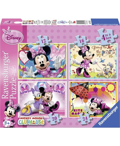 Ravensburger Disney Minnie Mouse. Vier puzzels -12+16+20+24 stukjes - kinderpuzzel