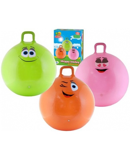 Skippybal smiley voor kinderen 70 cm  Groen