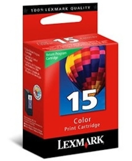 Lexmark Nr. 15 retourprogramma kleuren inktcartridge