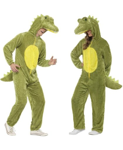 Krokodil onesie kostuum voor volwassenen - dierenpak 44-46 (L)