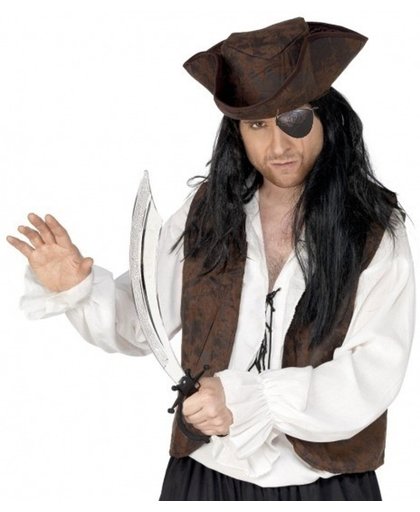 Piraat accessoires verkleedset ooglapje en zwaard