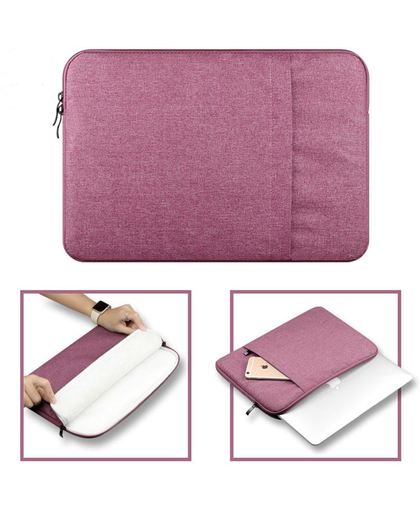 Tech Supplies | Premium Selection 4 Laags Neopreen Soft Sleeve voor de Apple Macbook Air / Pro (Retina) 15 Inch - 15.4" Laptop Case - Bescherming Cover Hoes - Roze