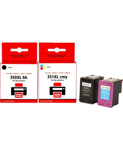 Huismerk HP 350/351 XL inktcartridges 4-Kleuren