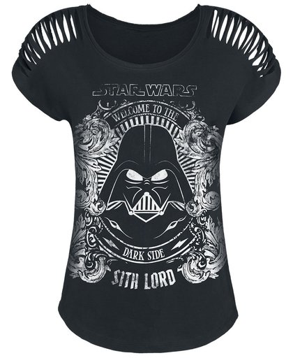 Star Wars Darth Vader Girls shirt zwart