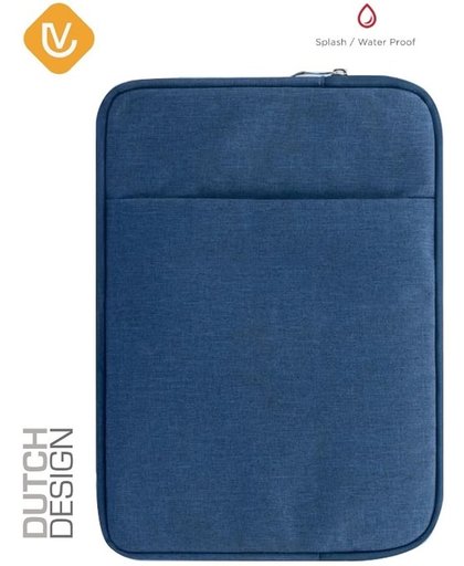 LenV - 13.3 inch Laptop & macbook sleeve met handvat - opberghoes laptop - laptop case - blauw