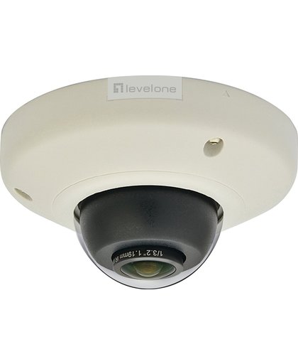LevelOne FCS-3093 IP-beveiligingscamera Buiten Dome Zwart, Wit 2592 x 1944 Pixels