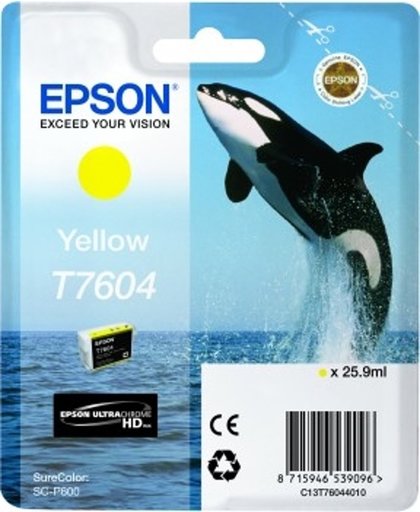 Epson T7604 inktcartridge Geel