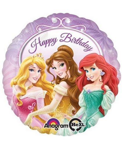 Disney Prinsessen Helium Ballon Happy Birthday 43cm leeg