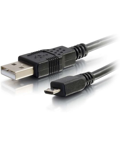 C2G 2.0m USB 2.0 2m USB A Micro-USB B Mannelijk Vrouwelijk Zwart USB-kabel