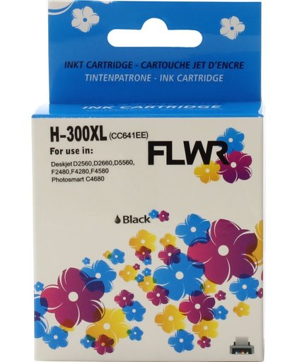 FLWR - Inktcartridge / 300XL / Zwart - geschikt voor HP