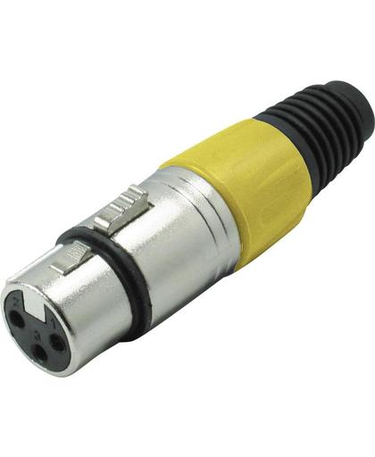 S-Impuls XLR 3-pins connector (v) / plastic trekontlasting - grijs/geel