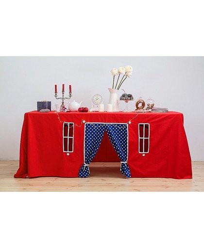 Tafeltent – Speeltent –kinder Tent – Tafelkleed – Tent tafel – handgemaakt – 220cm x 300cm – Christmas