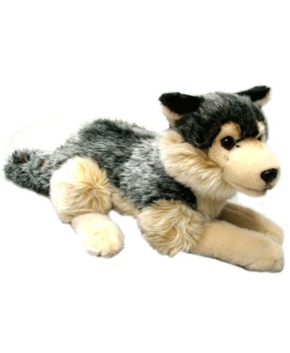 Pluche wolf knuffel 30 cm