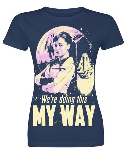 Star Wars Solo: A Star Wars Story - My Way Girls shirt navy