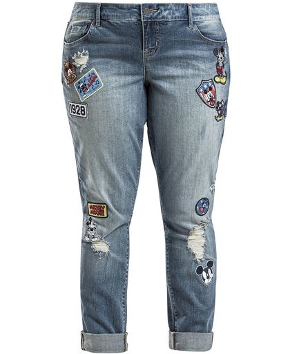 Mickey & Minnie Mouse Micky Girls jeans blauw