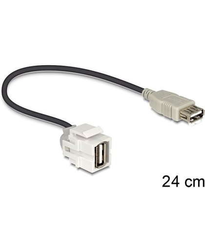 DeLOCK 86329 USB 2.0 A USB 2.0 A Zwart kabeladapter/verloopstukje