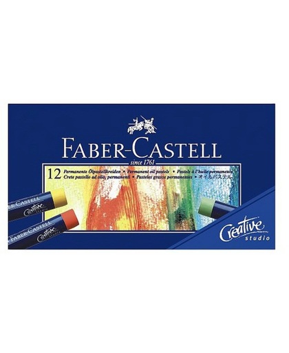 12x oliepastelkrijt Faber castell 11mm