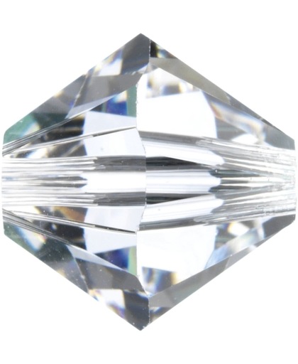 Swarovski 5328 Xilion Facet kraal 4mm Crystal