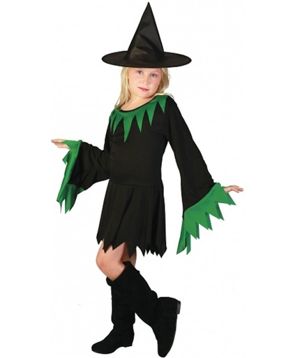Halloween Zwarte heksenjurk voor meisjes 134-146 (9-11 jaar)