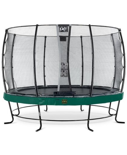 EXIT Elegant Premium trampoline ø366cm with safetynet Economy - green