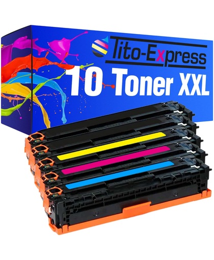Tito-Express PlatinumSerie PlatinumSerie® 10 Toner XL kompatibel voor HP CE320A CE321A CE322A CE323A 128A Laserjet CP1525 CP1525N CP1525NW Laserjet Pro CP1525 CP1525N CP1525NW CM1415FN CM1415FNW