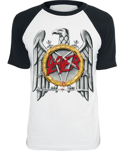 Slayer Eagle T-shirt wit-zwart