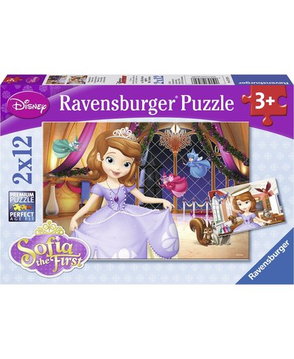 Ravensburger Prinses Sofia - Twee puzzels van 12 stukjes