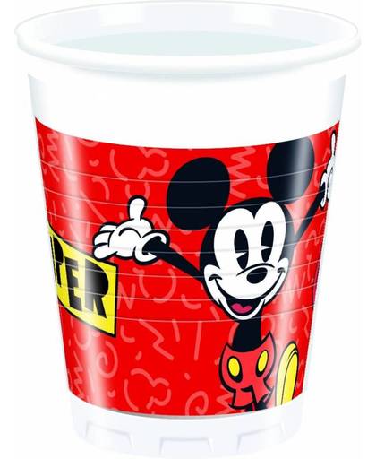 Mickey Mouse Bekers Party 200ml 8 stuks